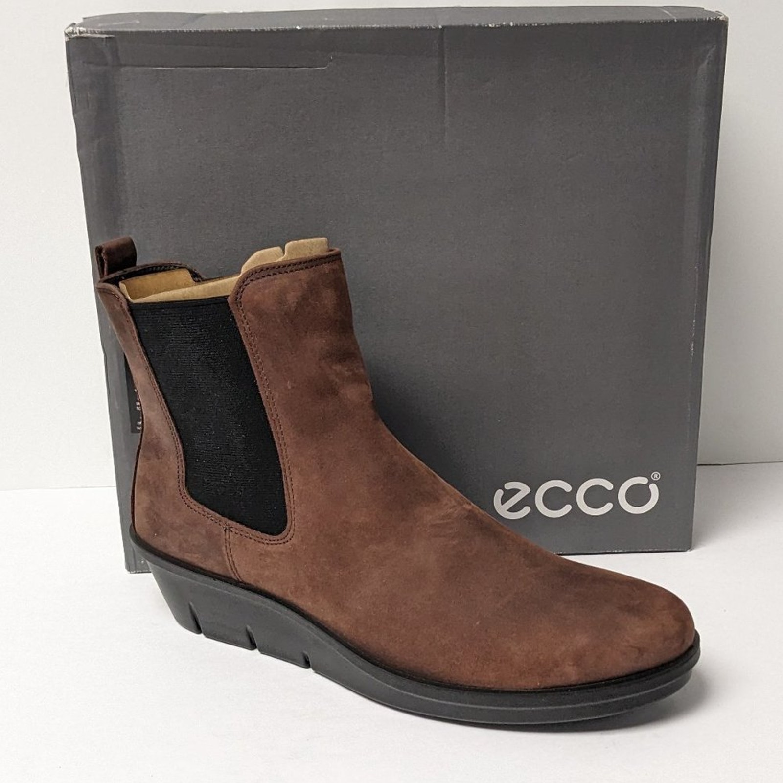 Ecco Skylar Wedge Chelsea Boots, Chocolate, Women's 42 Eu (Us 11-11.5)